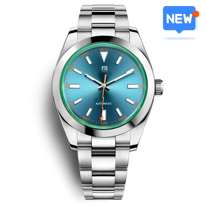 PAGANI DESIGN 2026 New Z-Blue Men's Mechanical Watches Luxury Sapphire Glass 8215 Automatic Watch For Men Stainless steel Clock