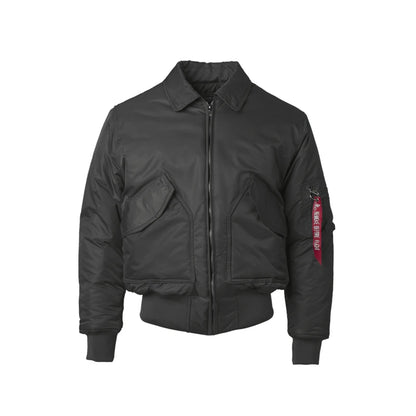 CWU/45P high quality thick nylon mens bomber jacket winter green black padded pilot flight jacket windproof