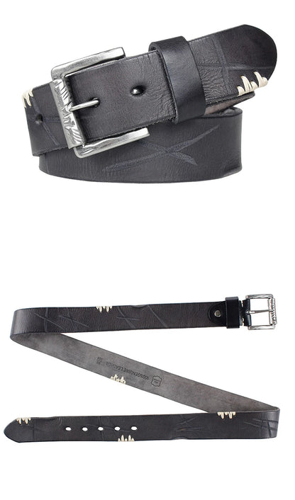 MEDYLA Original Cowhide Belt for Men Pin Buckle Full Grain Leather Belt for Jeans Wide Strap High Quality Cummerbunds