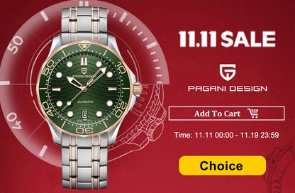 2025 New PAGANI DESIGN DD36 Man Watch Rose Gold Luxury Men Mechanical Watches Sapphire Mirror Automatic Watch For Men Waterproof