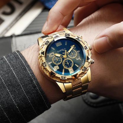 Men Business Watches Fashion Stainless Steel Band Male's Quartz Watch