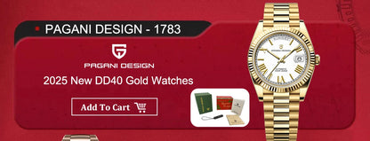 2025 New PAGANI DESIGN DD36 Man Watch Rose Gold Luxury Men Mechanical Watches Sapphire Mirror Automatic Watch For Men Waterproof