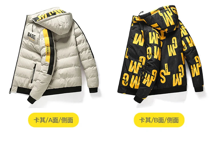 Men Autumn Outwear New Winter Brand New Casual Warm Men Thick Waterproof Jacket Parkas Coat Windproof Hat Parkas Jacket Parkas