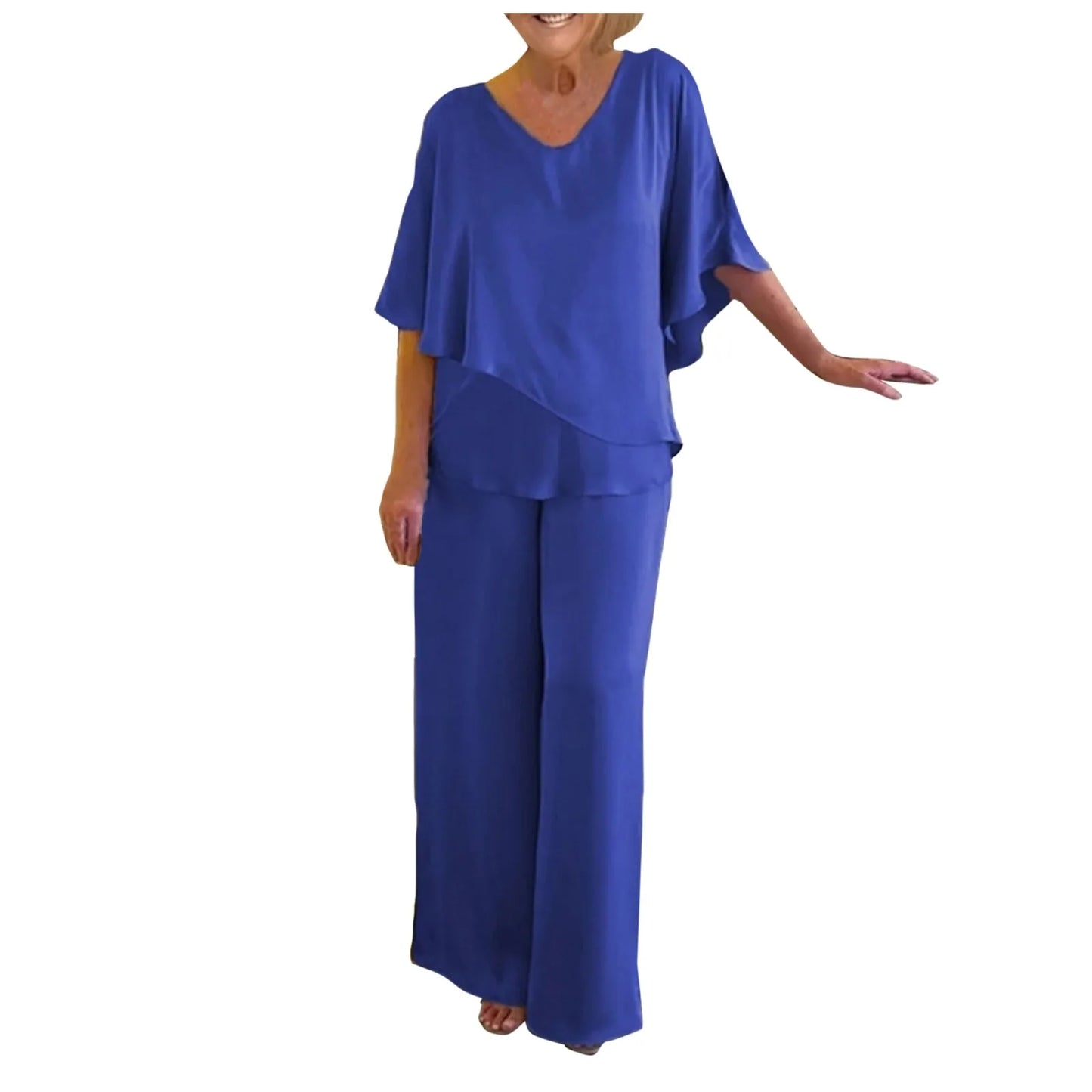 Pants Suit Two Piece Set Soild Female Outfit Summer Women'S 2 Piece Casual Outfit Elegant Ladies Fashion Pant Suit костюм