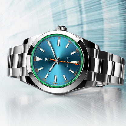 PAGANI DESIGN 2026 New Z-Blue Men's Mechanical Watches Luxury Sapphire Glass 8215 Automatic Watch For Men Stainless steel Clock