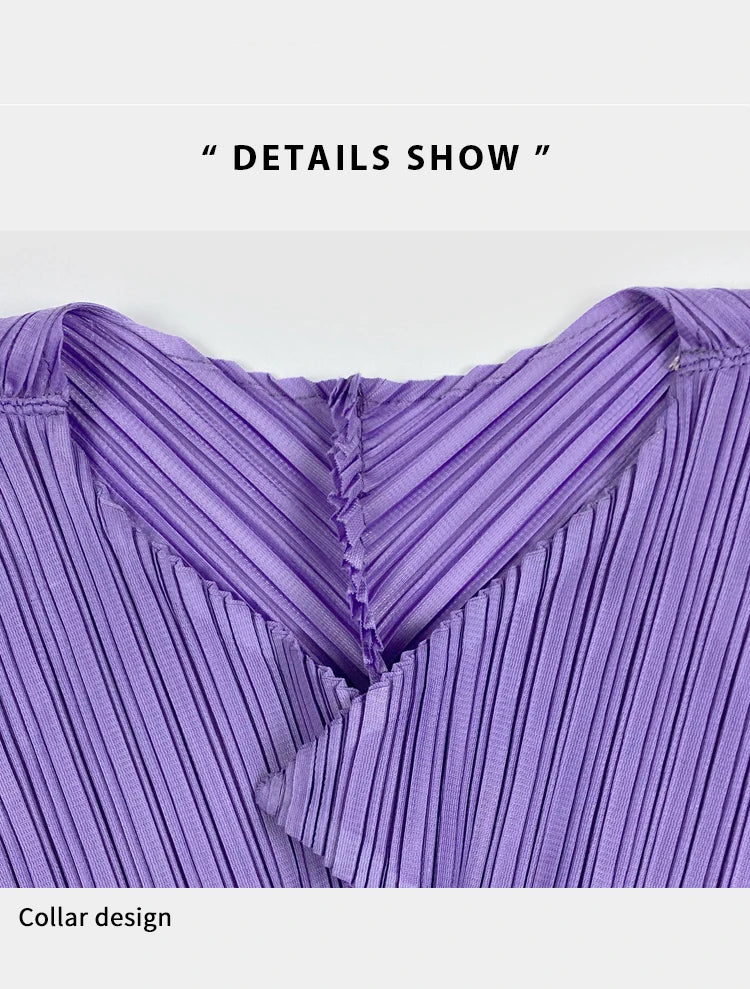 Miyake Pleated Two Piece Sets Spring New Korean Style Single Button Shirt Jacket Harem Pants Loose Designer Aesthetic Clothes