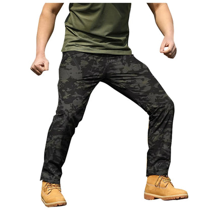 Men's Overalls Pants Pants Outdoor Elastic Loose Soft Pants Spring And Autumn Pants Men's Outdoor Sports Jogging Tactical Pants