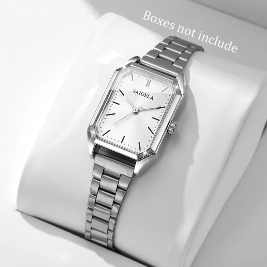 Fashion Women Quartz Watch Simple Rectangle Wristwatch for Girls Clock Gift Reloj Mujer（Without Box）