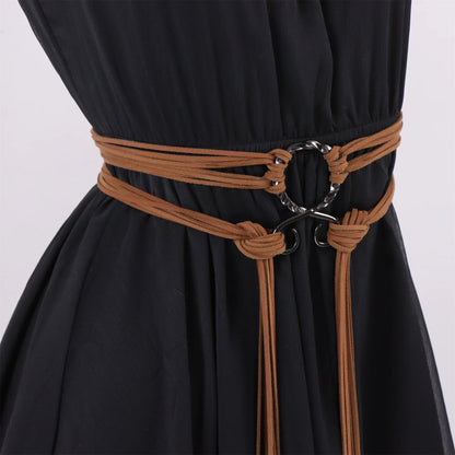 Medieval Long Knotted Waistband, Nordic Witch Style Knotted Waistband, Vintage Waistband for Halloween, Weddings and Parties