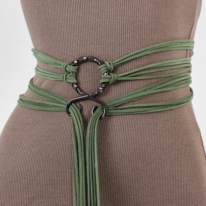 Medieval Long Knotted Waistband, Nordic Witch Style Knotted Waistband, Vintage Waistband for Halloween, Weddings and Parties