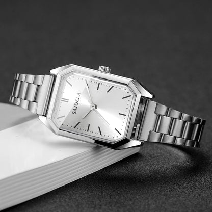 Fashion Women Quartz Watch Simple Rectangle Wristwatch for Girls Clock Gift Reloj Mujer（Without Box）