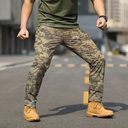 Men's Overalls Pants Pants Outdoor Elastic Loose Soft Pants Spring And Autumn Pants Men's Outdoor Sports Jogging Tactical Pants