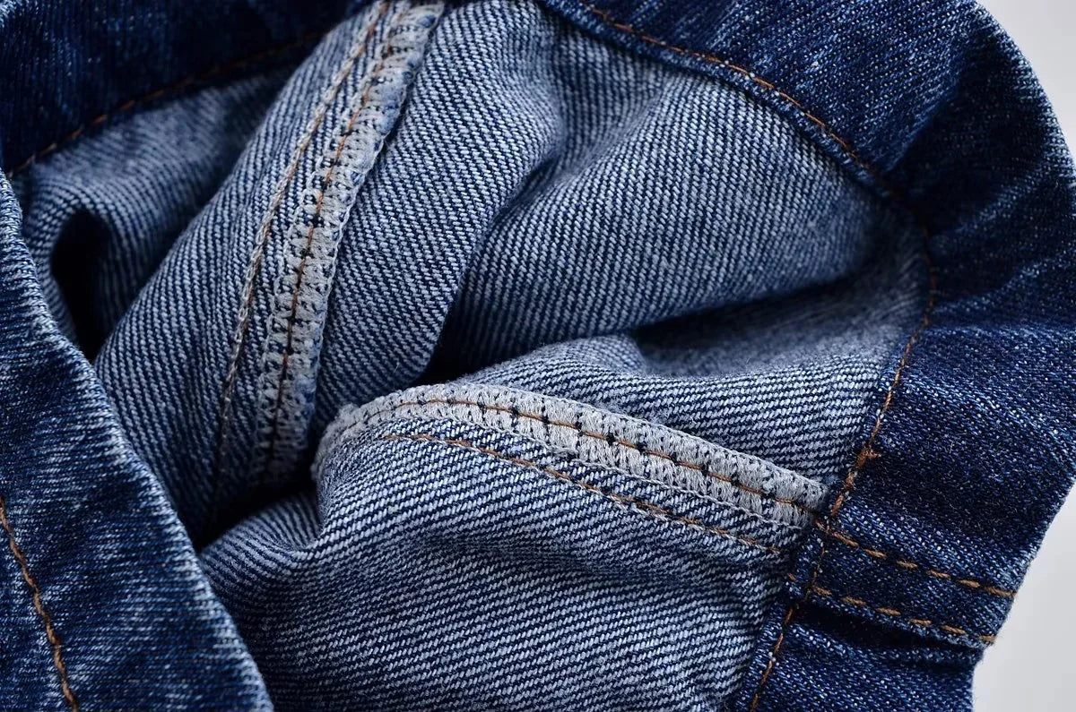 KONDALA Vintage Casual Chic Women Cowboy Suit Zipper Loose Jackets Long Pockets Pants Fashion 2025 Spring Summer Denim Suits