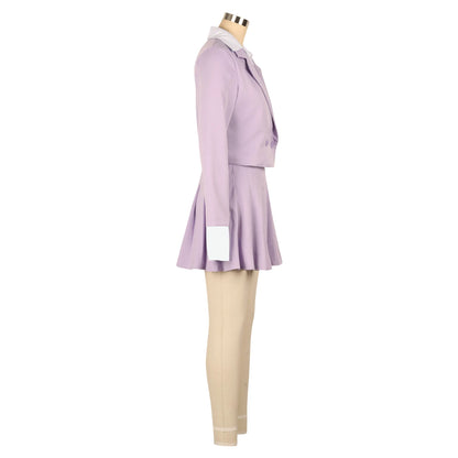 XTOCEAN INS Women Fashion Pleated Mini Skirts Suit and Shirt Patchwork Long Sleeve Blazer Matching 2 Two Piece Set Outfits