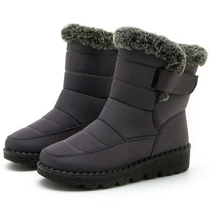 Women's Boots 2025 Trend Winter Shoes For Woman Winter Boots Ankle Low Heels Botas Mujer Waterproof Snow Boots With Fur Shoes