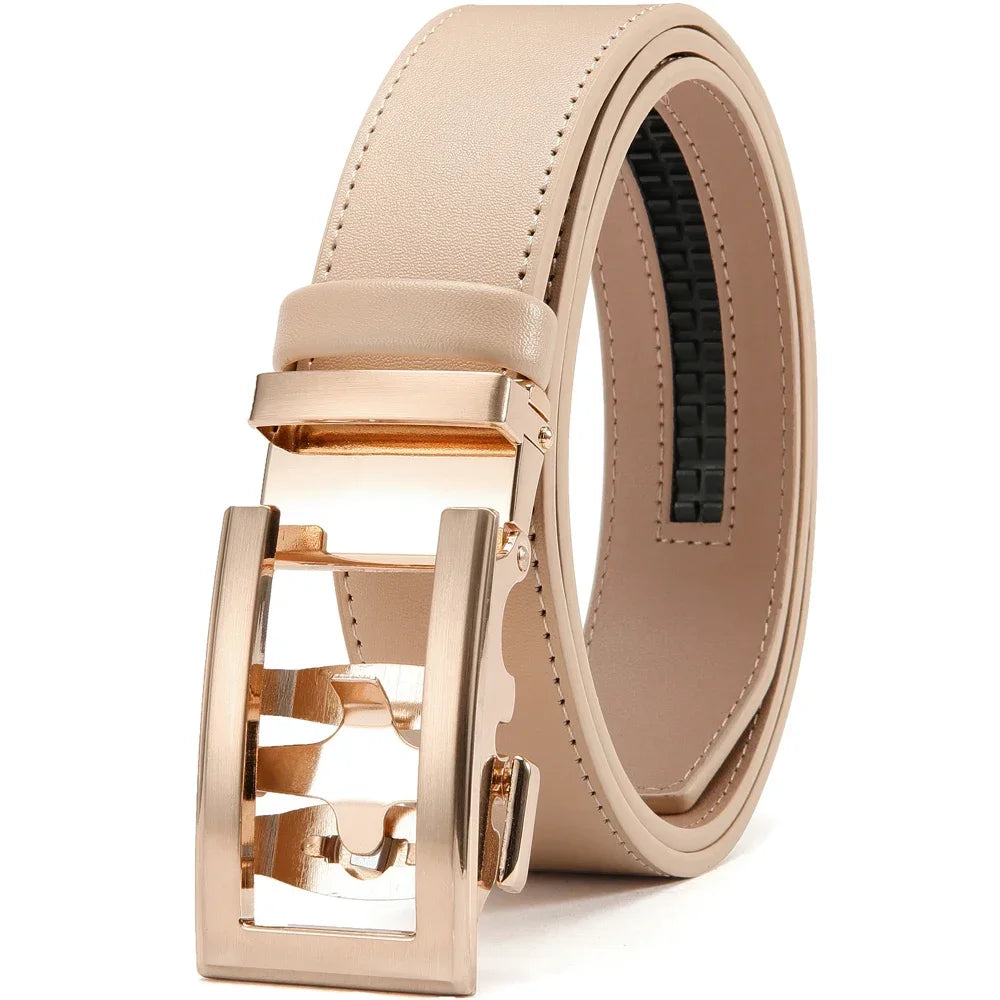 Mens Belt Automatic Metal Alloy Buckle Mens Belt Genuine Leather Luxury Belt for Men Belt Strap Male High Quality Designers
