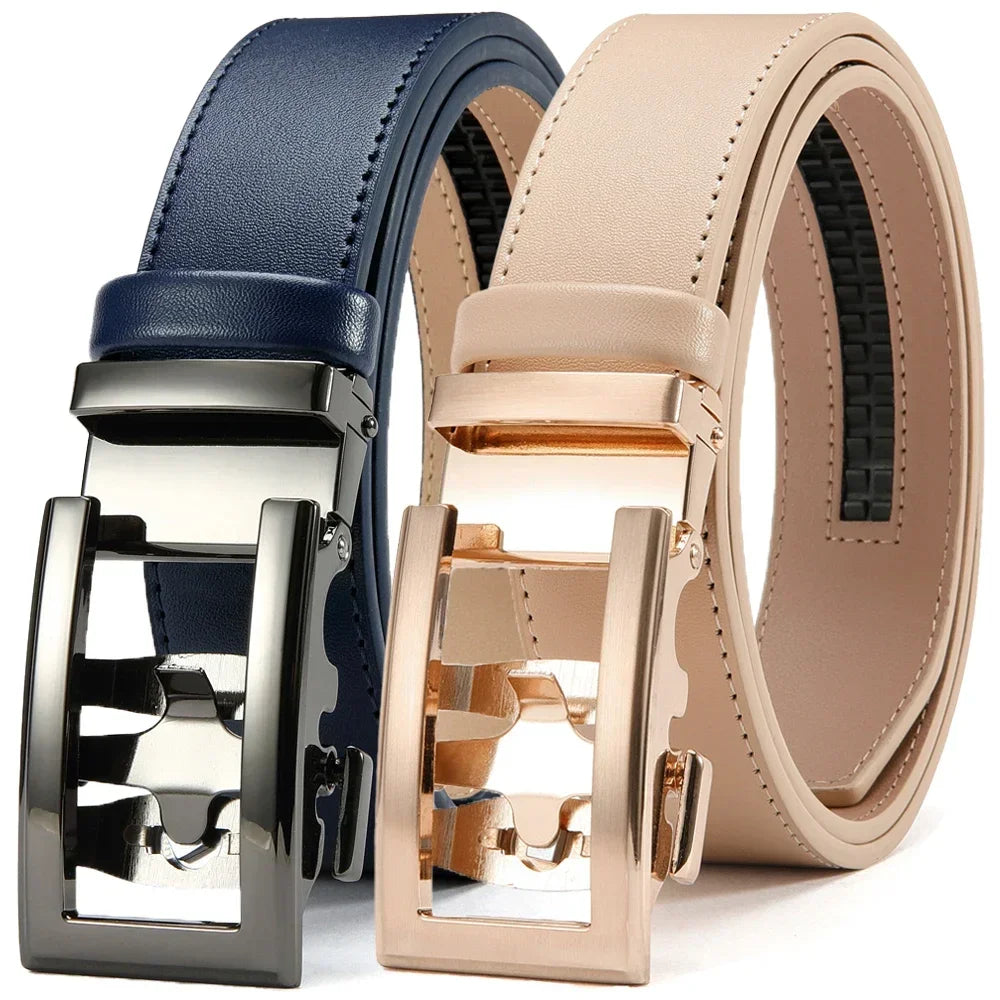 Mens Belt Automatic Metal Alloy Buckle Mens Belt Genuine Leather Luxury Belt for Men Belt Strap Male High Quality Designers