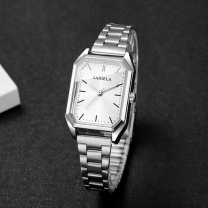 Fashion Women Quartz Watch Simple Rectangle Wristwatch for Girls Clock Gift Reloj Mujer（Without Box）