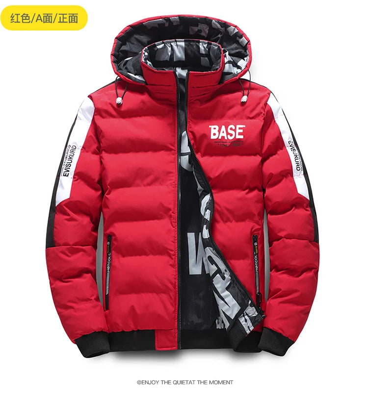 Men Autumn Outwear New Winter Brand New Casual Warm Men Thick Waterproof Jacket Parkas Coat Windproof Hat Parkas Jacket Parkas