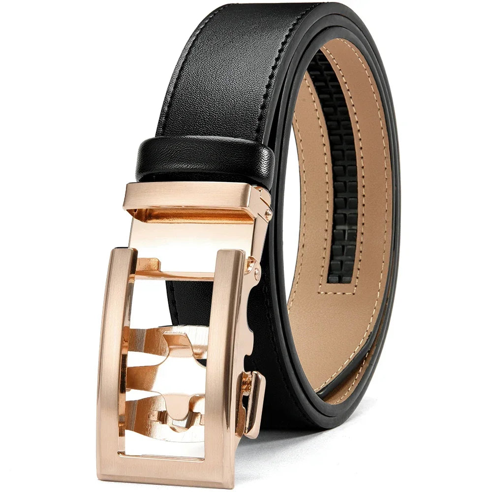 Mens Belt Automatic Metal Alloy Buckle Mens Belt Genuine Leather Luxury Belt for Men Belt Strap Male High Quality Designers