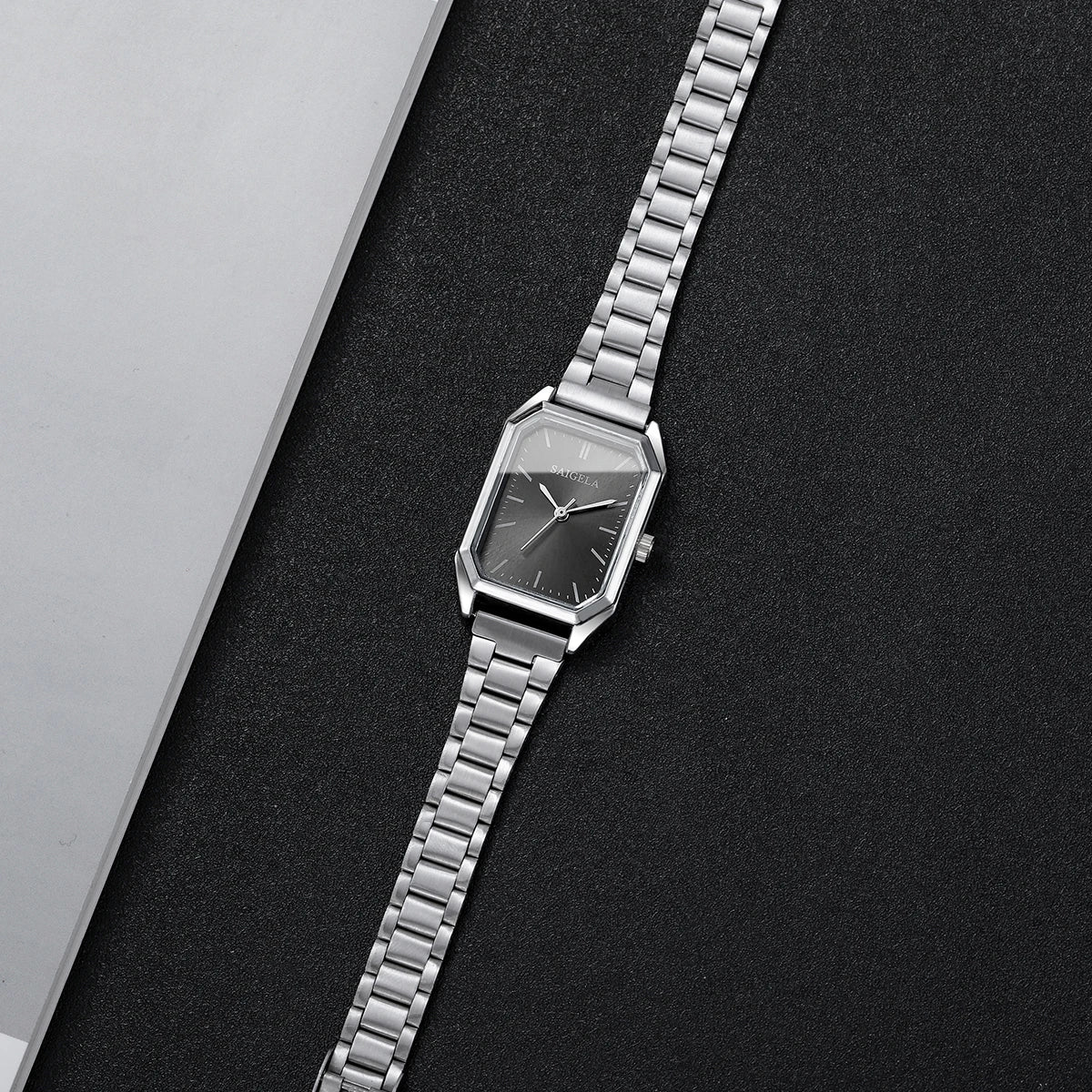 Fashion Women Quartz Watch Simple Rectangle Wristwatch for Girls Clock Gift Reloj Mujer（Without Box）