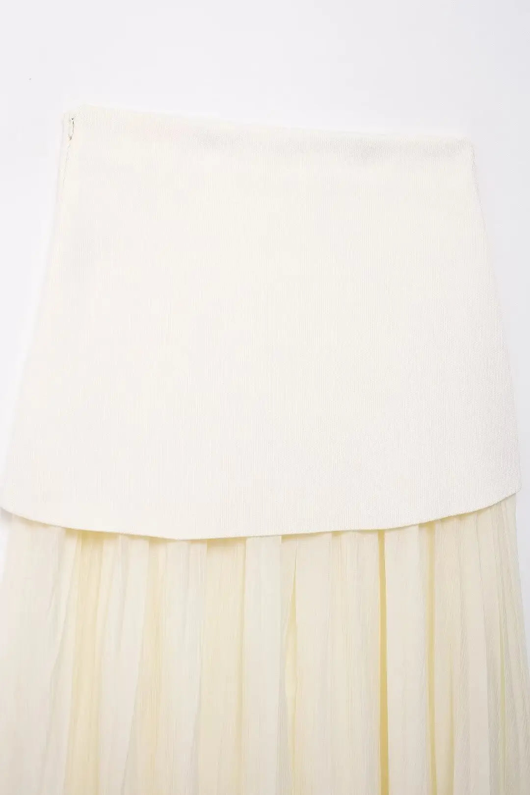 HH Women 2 Piece Skirt Set Elegant V-Neck Sleeveless Button Knitted Vest Top+Splicing High Waist Zipper Ankle-Length Skirts