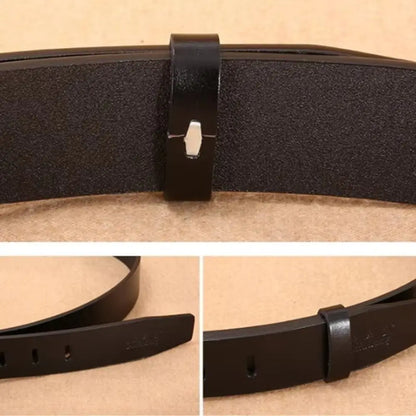 Waist Belt DIY Components Universal Waist Belt Loop Genuine Leather DIY Waist Belt Link Loop Buckle Belt Keeper Teenager