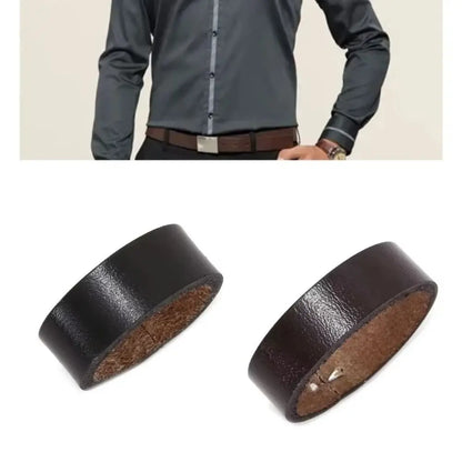 Waist Belt DIY Components Universal Waist Belt Loop Genuine Leather DIY Waist Belt Link Loop Buckle Belt Keeper Teenager