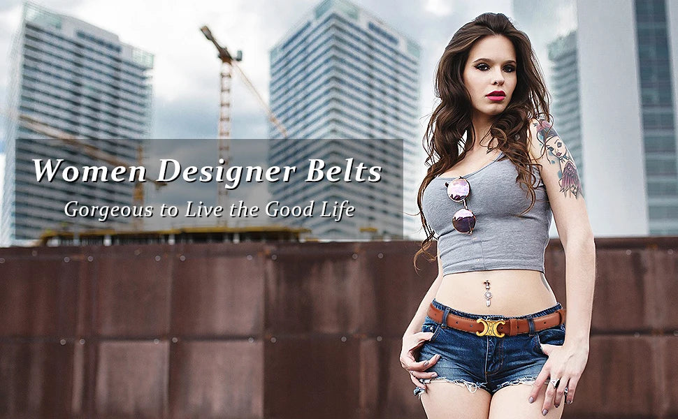 Summer women's belts Double C design fashion belts Match with dresses and jeans Fashionable and versatile