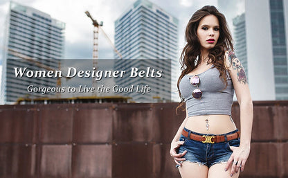 Summer women's belts Double C design fashion belts Match with dresses and jeans Fashionable and versatile
