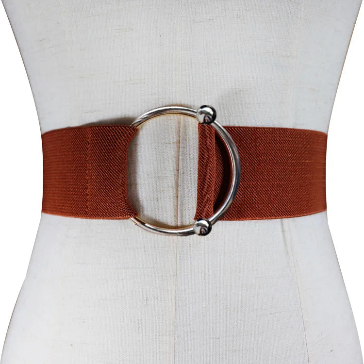 Women's Waistband Tight Belt Dress Fashion Elasticity Wide Belt Luxury 5cm Shirt Girdle
