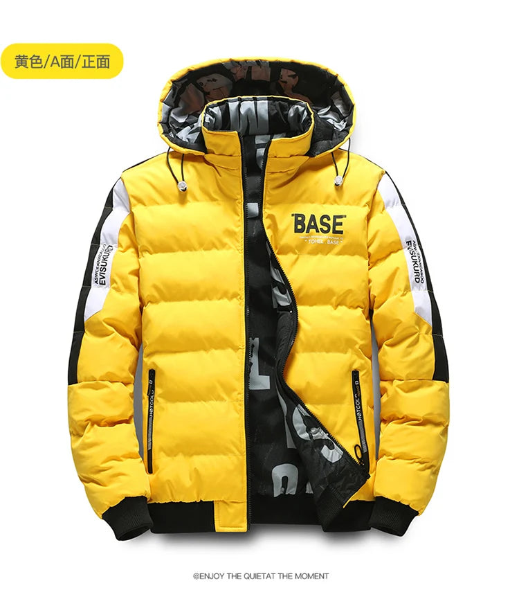 Men Autumn Outwear New Winter Brand New Casual Warm Men Thick Waterproof Jacket Parkas Coat Windproof Hat Parkas Jacket Parkas