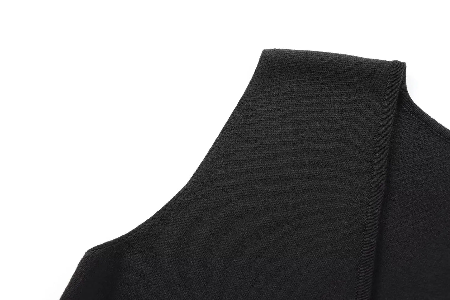 MUJER Knit Sleeveless Vests for Women White Black Cropped Vest Top Women Vintage Button Female Vest Knitted Short Vest Women