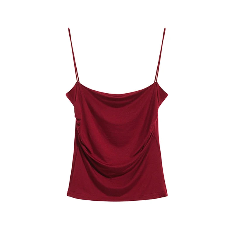 Top Sexy Summer Tank Top Women Spaghetti Strap Sleeveless Vest Camisole Party Bra Tops Club Outfits Skinny Black Crop Top