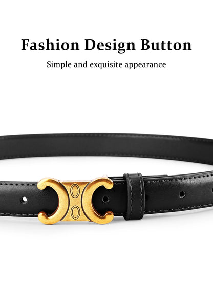 Summer women's belts Double C design fashion belts Match with dresses and jeans Fashionable and versatile