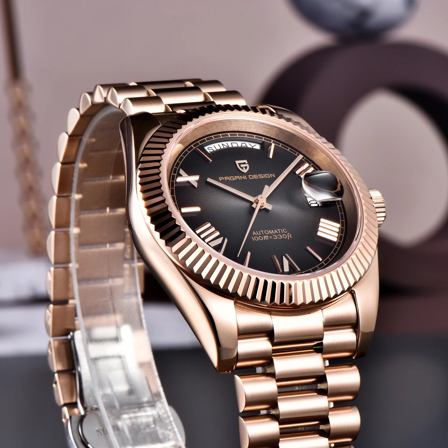 2025 New PAGANI DESIGN DD36 Man Watch Rose Gold Luxury Men Mechanical Watches Sapphire Mirror Automatic Watch For Men Waterproof