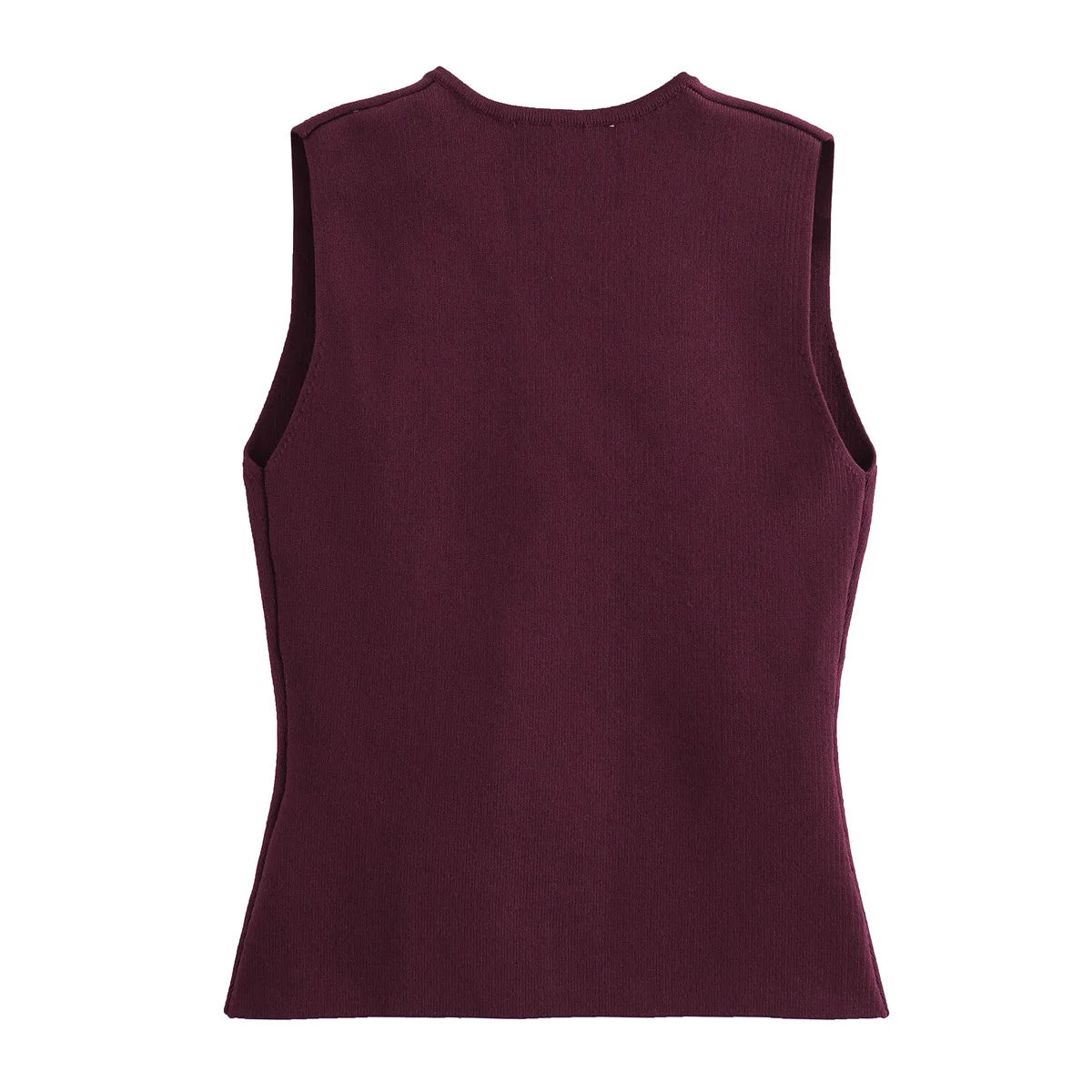 MUJER Knit Sleeveless Vests for Women White Black Cropped Vest Top Women Vintage Button Female Vest Knitted Short Vest Women