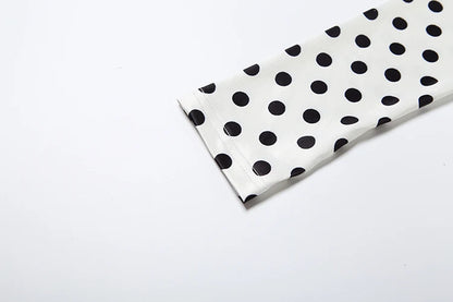 Weird Puss Polka Dot Letter Print 2 Piece Set Woman Tracksuit Trend Sexy Hooded Jacket+Pants Skinny Stretch Matching Streetwear