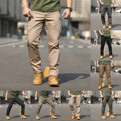 Men's Overalls Pants Pants Outdoor Elastic Loose Soft Pants Spring And Autumn Pants Men's Outdoor Sports Jogging Tactical Pants