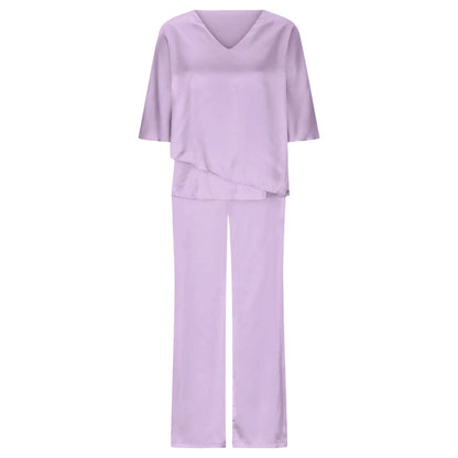 Pants Suit Two Piece Set Soild Female Outfit Summer Women'S 2 Piece Casual Outfit Elegant Ladies Fashion Pant Suit костюм