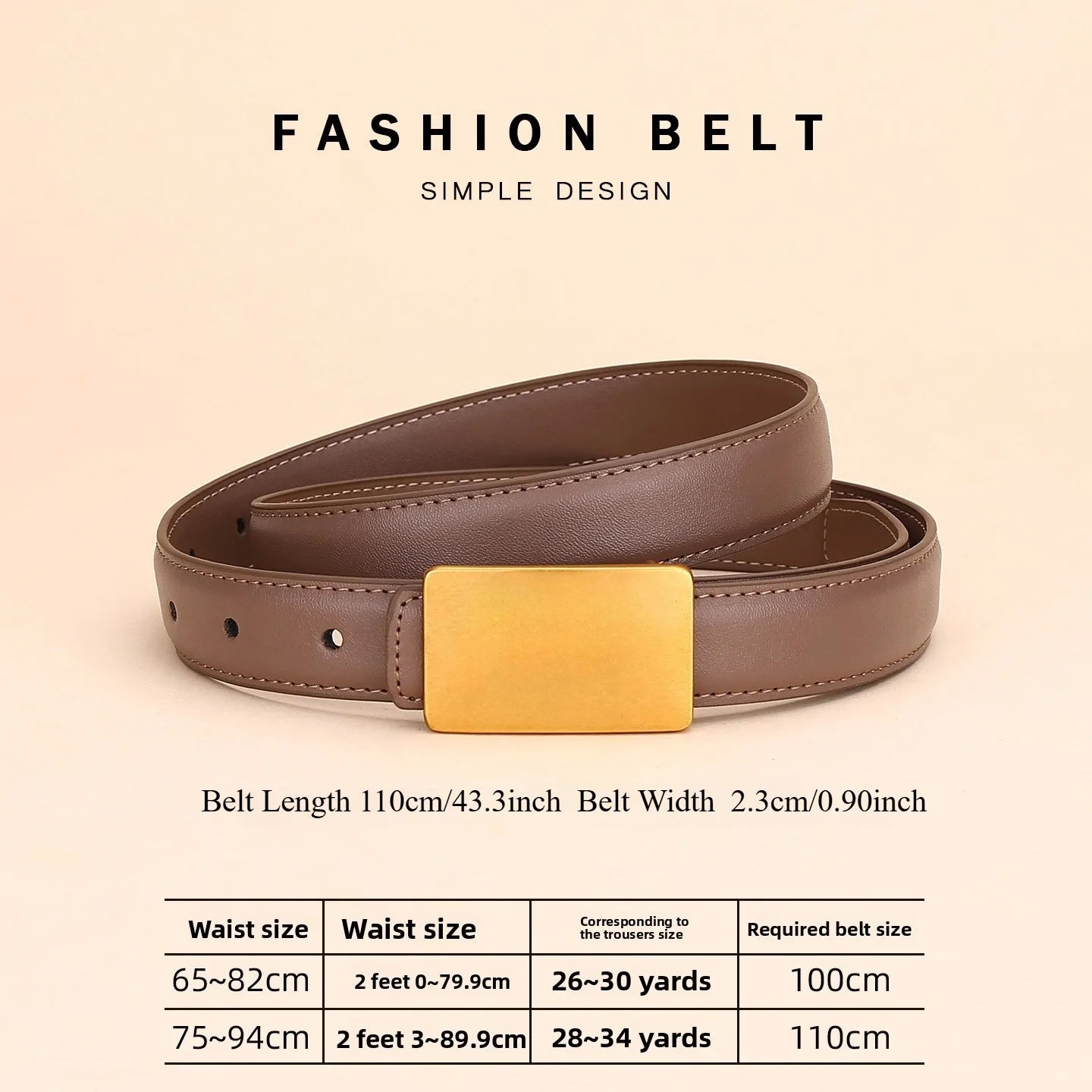 Women's Leather Belt Luxury Brand Waist Chain for Jeans and Dress Retro Pyramid Buckle Double Sided Belts