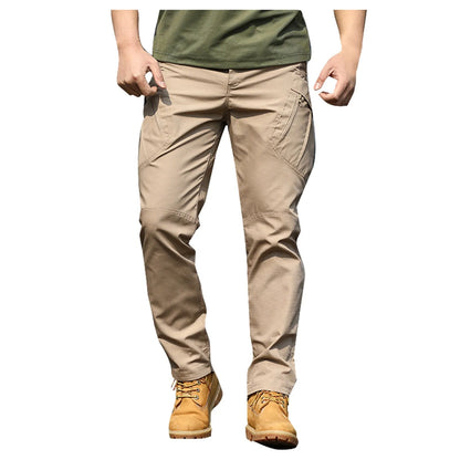 Men's Overalls Pants Pants Outdoor Elastic Loose Soft Pants Spring And Autumn Pants Men's Outdoor Sports Jogging Tactical Pants