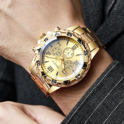 Men Business Watches Fashion Stainless Steel Band Male's Quartz Watch
