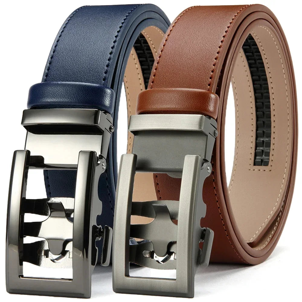 Mens Belt Automatic Metal Alloy Buckle Mens Belt Genuine Leather Luxury Belt for Men Belt Strap Male High Quality Designers