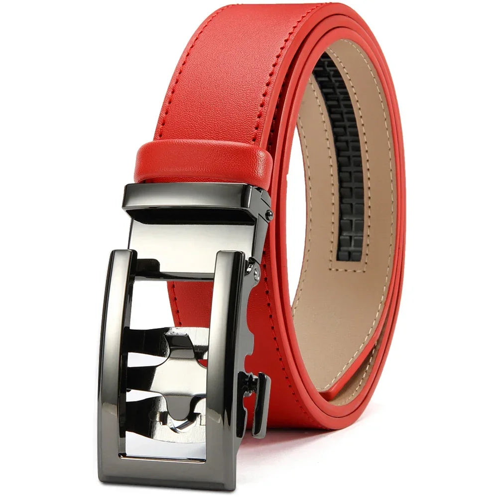 Mens Belt Automatic Metal Alloy Buckle Mens Belt Genuine Leather Luxury Belt for Men Belt Strap Male High Quality Designers