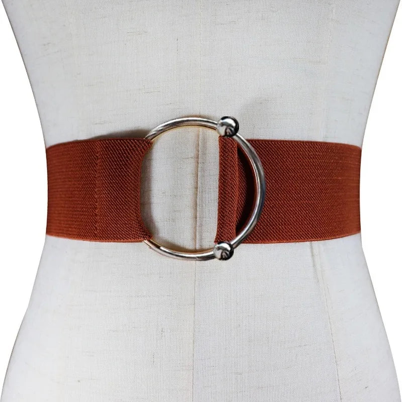 Women's Waistband Tight Belt Dress Fashion Elasticity Wide Belt Luxury 5cm Shirt Girdle