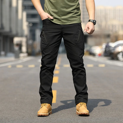 Men's Overalls Pants Pants Outdoor Elastic Loose Soft Pants Spring And Autumn Pants Men's Outdoor Sports Jogging Tactical Pants