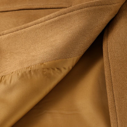 Vintage Suede Single Breasted Female Jackets Chic Long Sleeve Lapel Coats for Women 2025 Spring New Lady Outerwear High Street