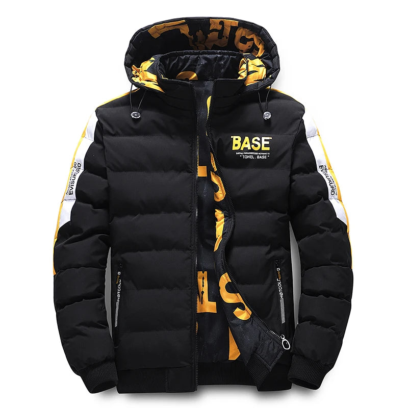 Men Autumn Outwear New Winter Brand New Casual Warm Men Thick Waterproof Jacket Parkas Coat Windproof Hat Parkas Jacket Parkas