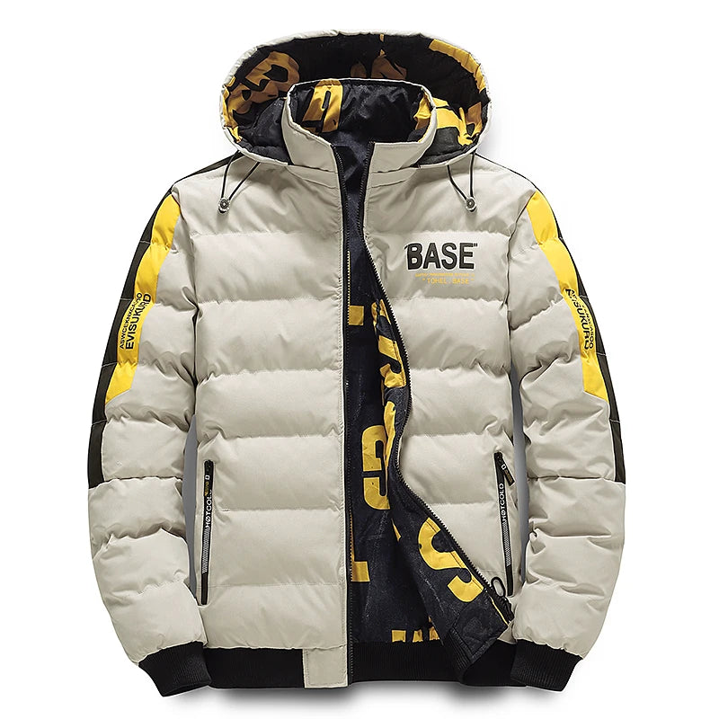 Men Autumn Outwear New Winter Brand New Casual Warm Men Thick Waterproof Jacket Parkas Coat Windproof Hat Parkas Jacket Parkas